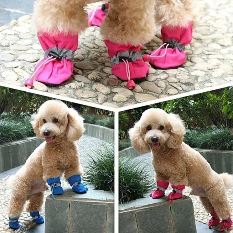 Waterproof Dog Boots Anti-Slip Warm Paw Protectors