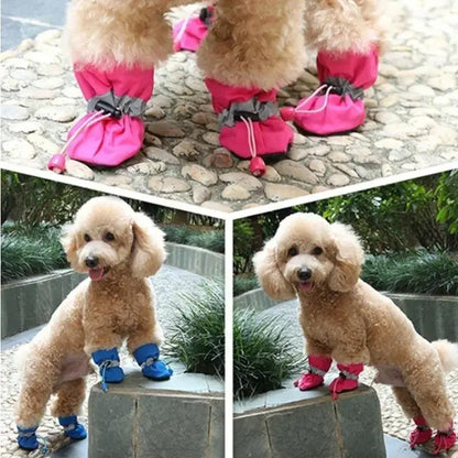 Waterproof Dog Boots Anti-Slip Warm Paw Protectors